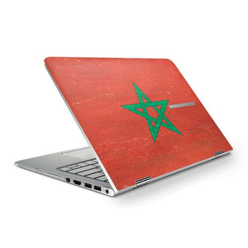Morocco Flag Distressed HP Spectre Skin
